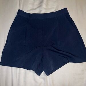 Abercrombie & Fitch Dark Blue High Waist Shorts